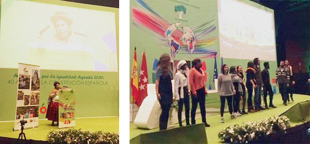 Intervención de la Presidenta de la CMA y desfile de moda con los estudiantes del master de la UPM Intervención de la Presidenta de la CMA y desfile de moda con los estudiantes del master de la UPM