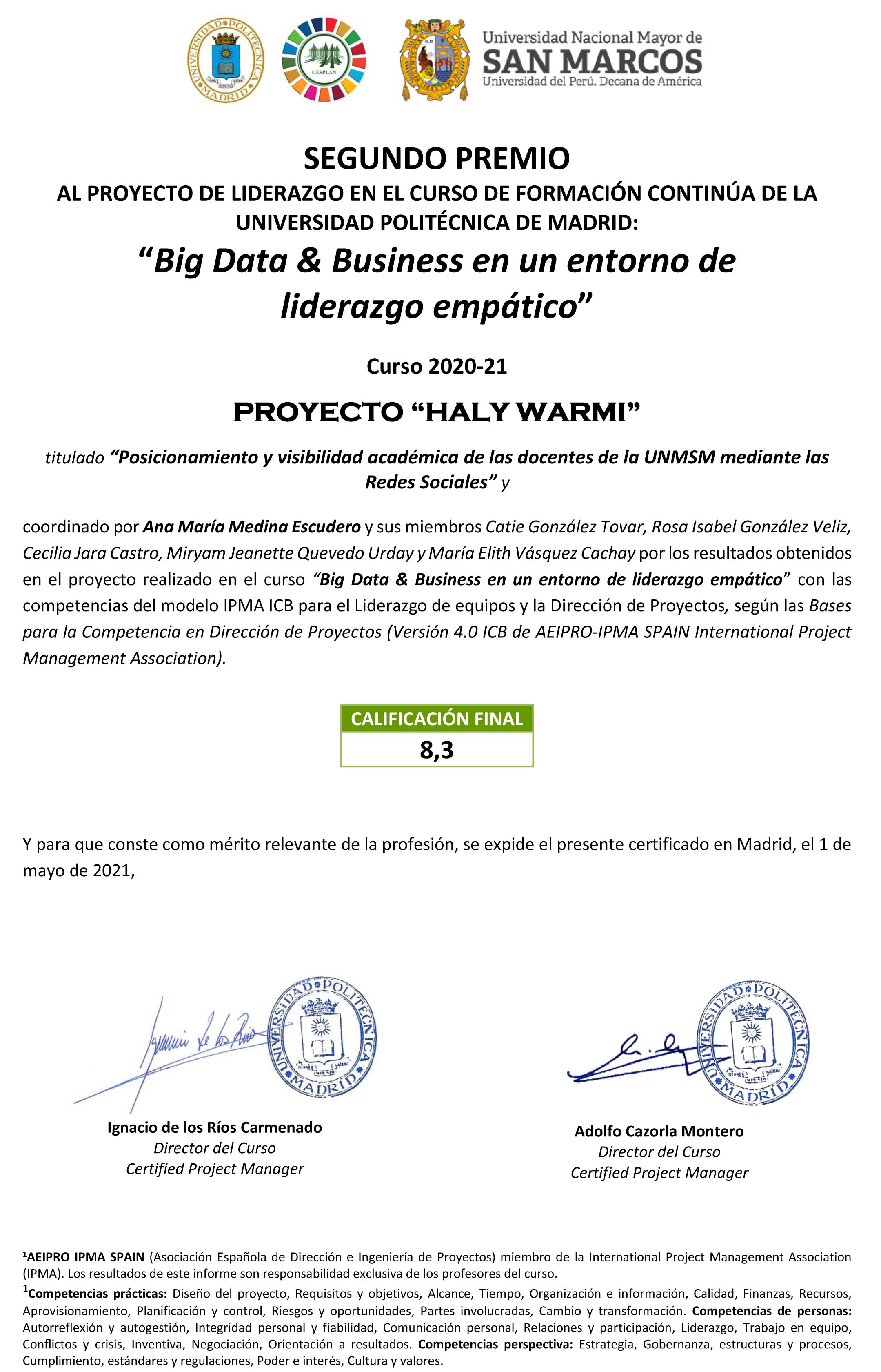 2º mejor proyecto 2º mejor proyecto