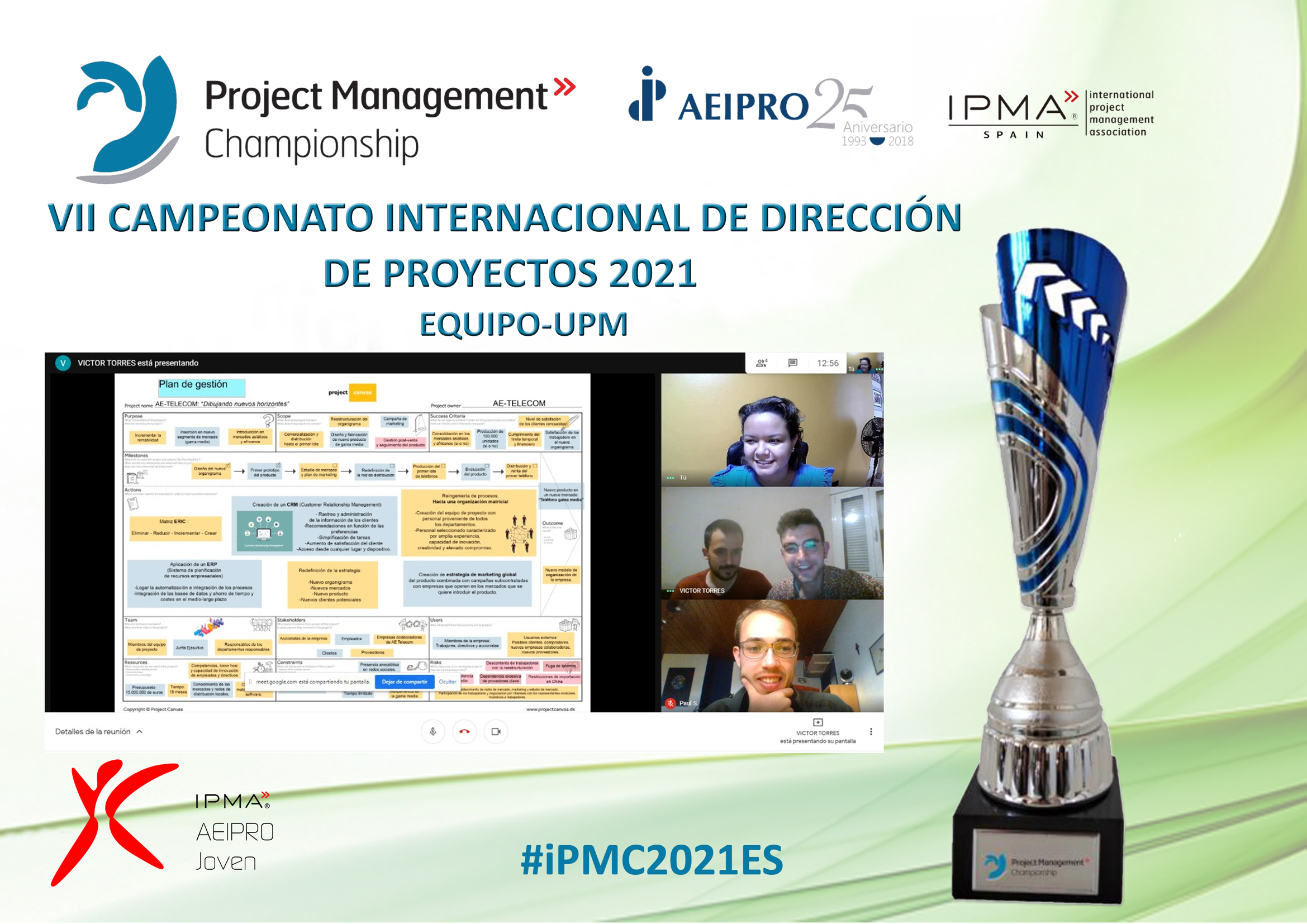 El Equipo UPM en un instante de su exposición en el VII Campeonato Internacional El Equipo UPM en un instante de su exposición en el VII Campeonato Internacional