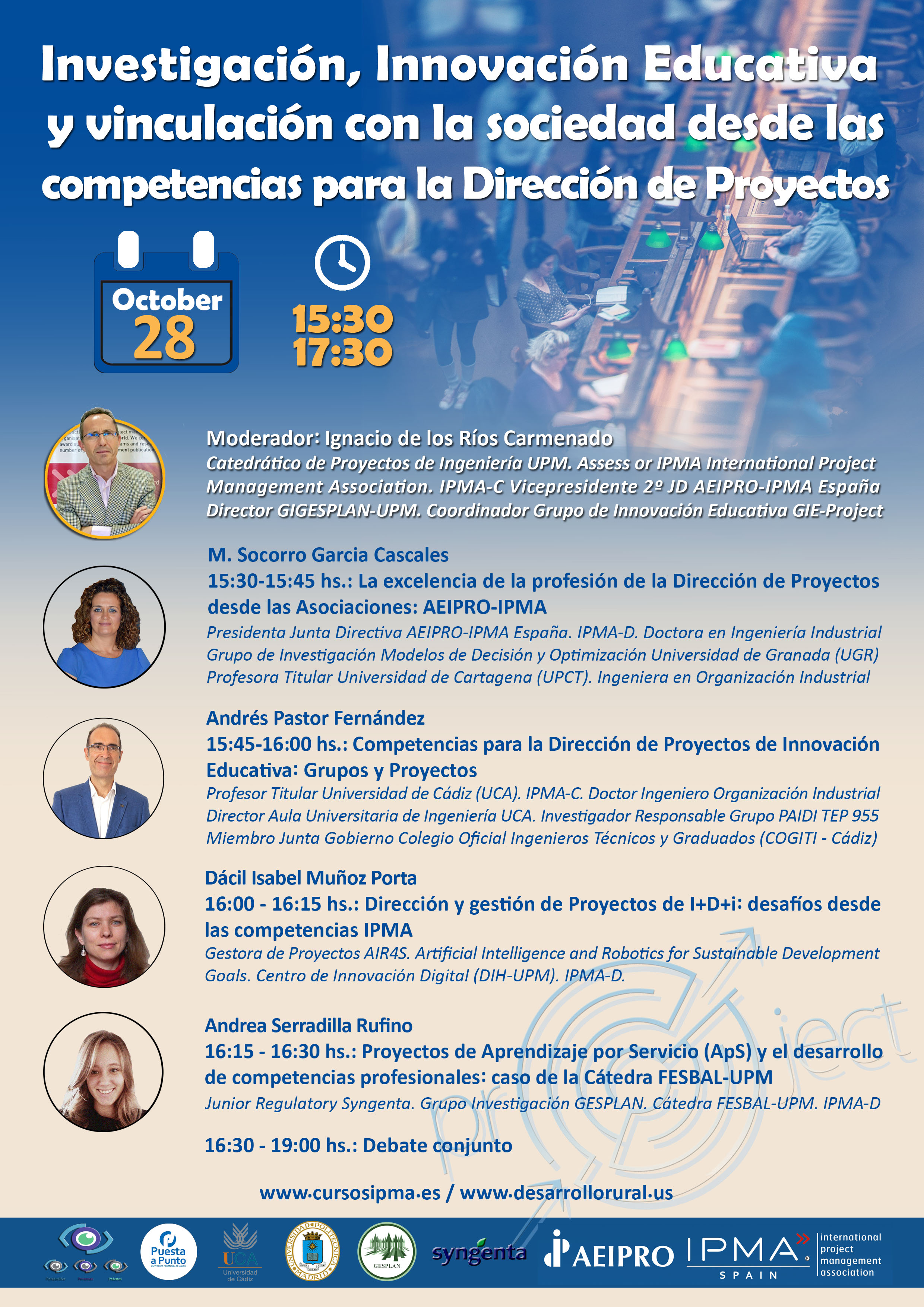 Programa del webinar Programa del webinar