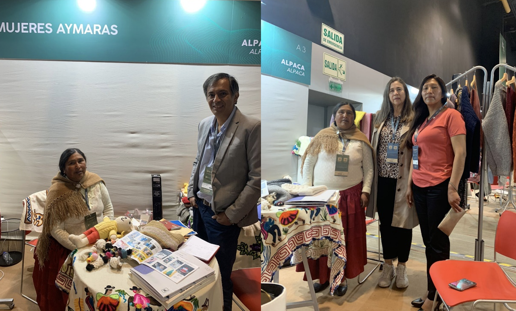 Con Elba Merino y empresaria peruana del sector