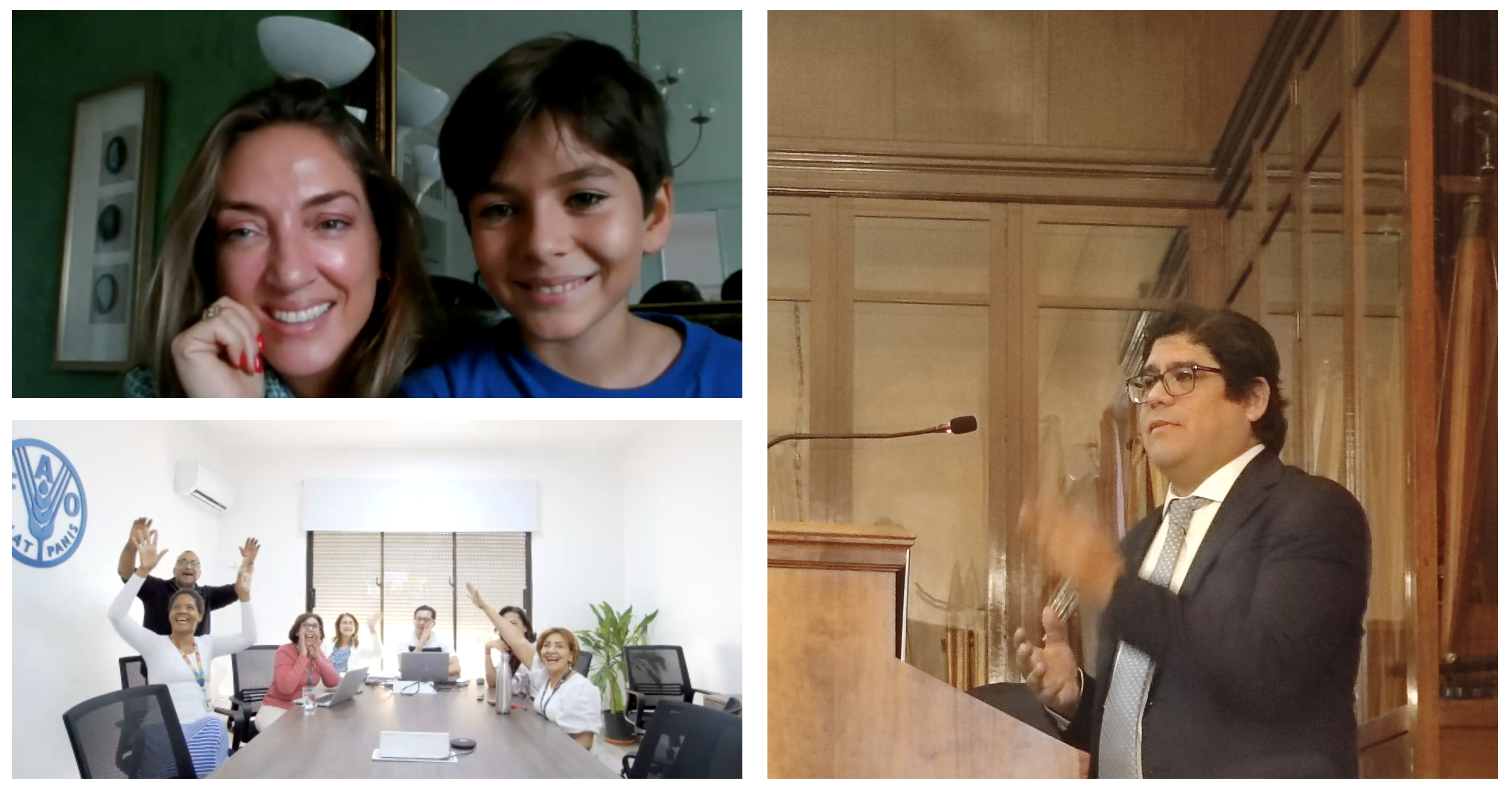 Felicitaciones desde el equipo de FAO y de la familia tras el resultado del Tribunal